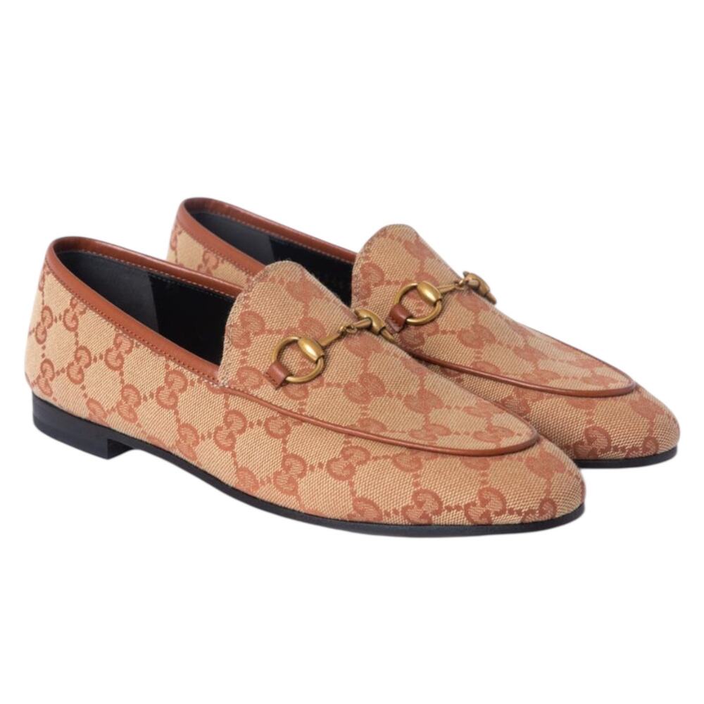 Gucci Jordaan GG Monogram Horsebit Loafer Ruggine Rust Size 40.5 - Picture 2 of 14